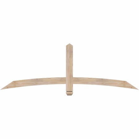 Ekena Millwork Bellingham Smooth Timber Gable Bracket, Douglas Fir, 72"W x 24"H x 1 1/2"D x 3 1/2"F, 8/12 Pitch GBW072X24X0204BEL00SDF